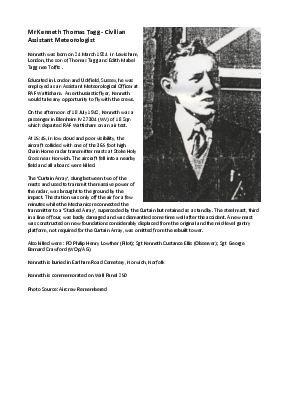 A preview of a PDF biography for Tagg, Kenneth